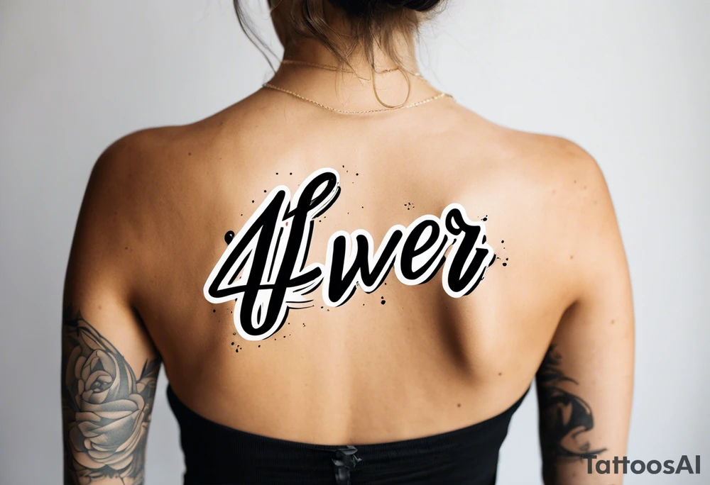 4ever tattoo idea