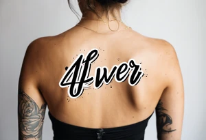 4ever tattoo idea