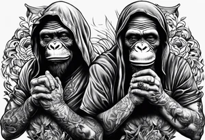 See no evil hear no evil speak no evil tattoo idea