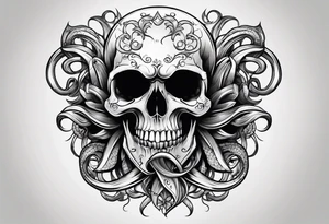 skull with tentacles tattoo idea