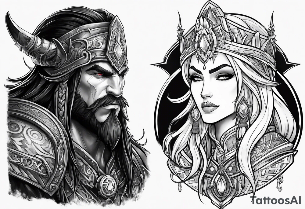 Warcraft fantasy universe tattoo idea