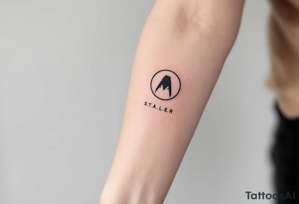 Logo from game S.T.A.L.K.E.R tattoo idea