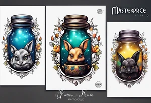 great eared night jar tattoo idea
