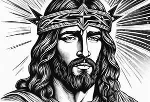 Rock music and Jesus tattoo idea