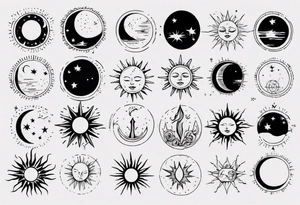 Sonne Mond tattoo idea
