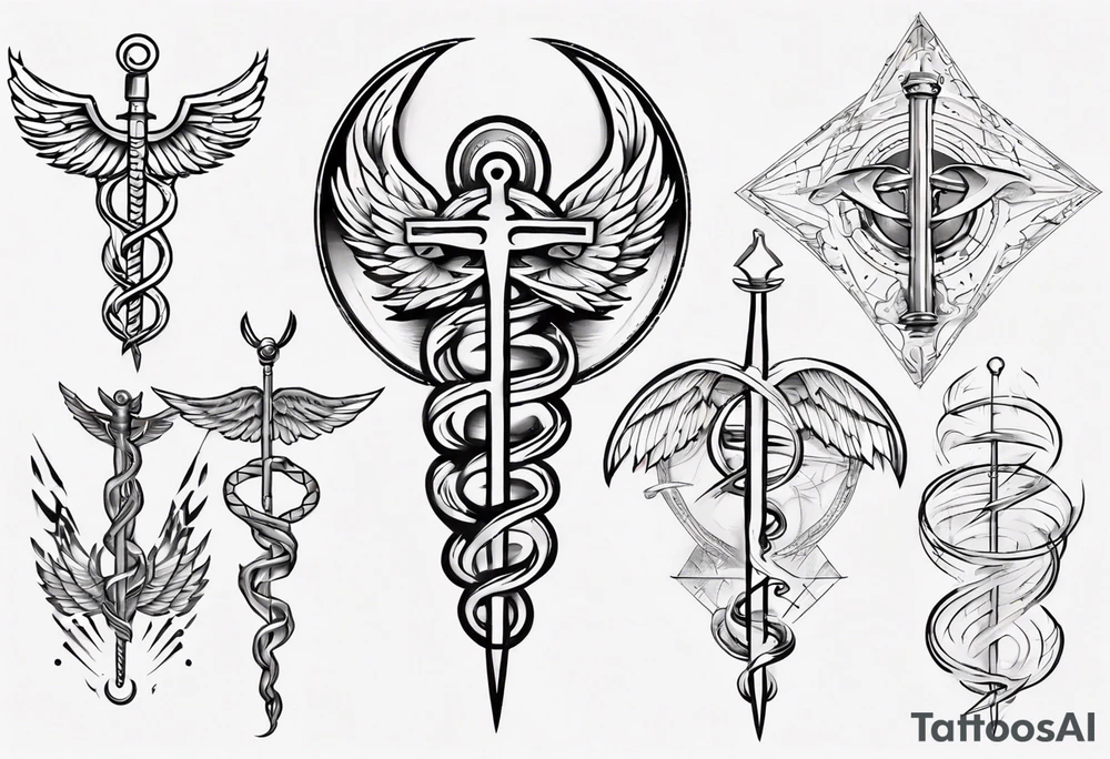caduceus tattoo idea