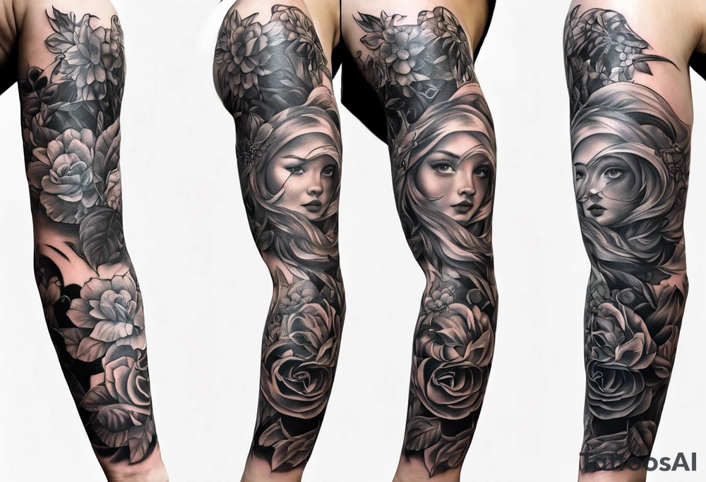 Full forearm tattoo for names of children and grandchildren tattoo idea