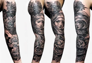 Full forearm tattoo for names of children and grandchildren tattoo idea