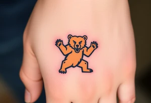 University of Northern Colorado bear mascot  standing up on 2 paws tattoo idea