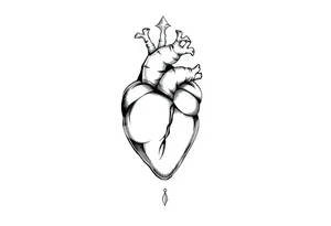 Pata e coração tattoo idea