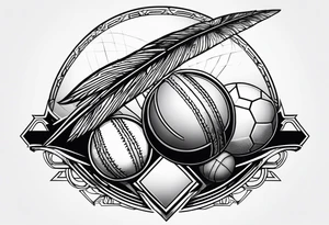 Cricket,  sport tattoo idea