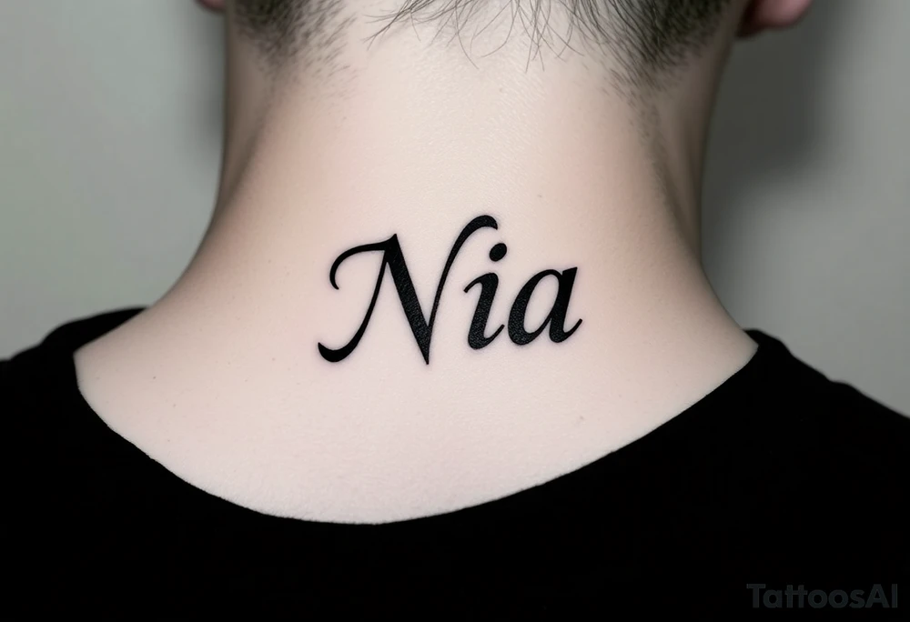name Nia tattoo idea