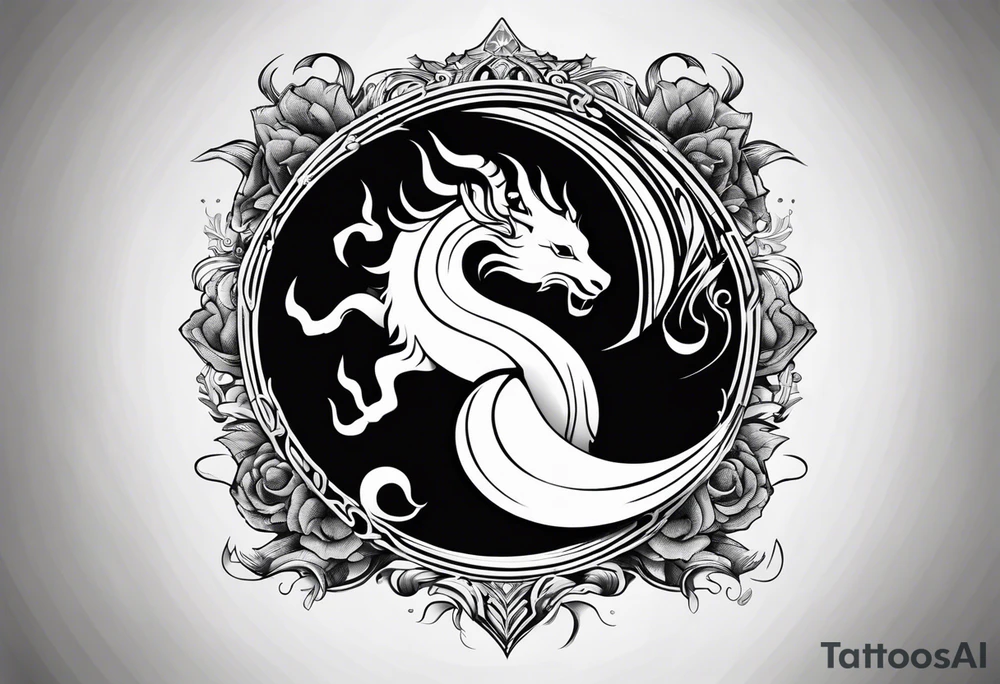 Yin yang Scorpio leo scorpio tattoo idea