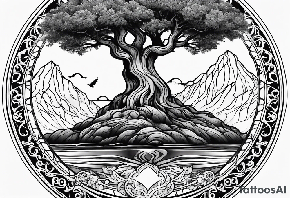 Mother, tree of life, sons tattoo idea