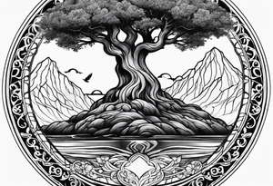Mother, tree of life, sons tattoo idea