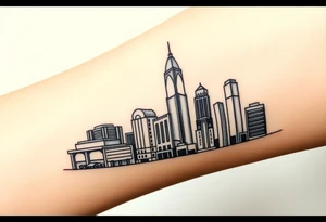 Atlanta skyline tattoo idea