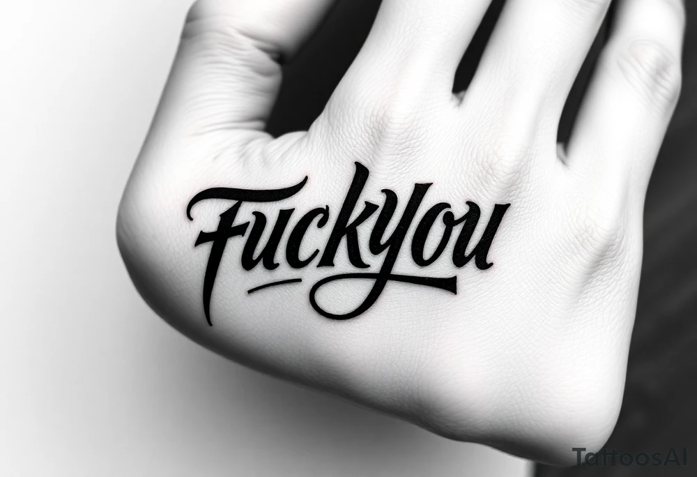 Fuckyou tattoo idea