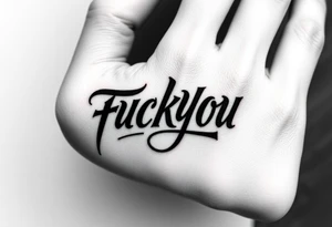 Fuckyou tattoo idea
