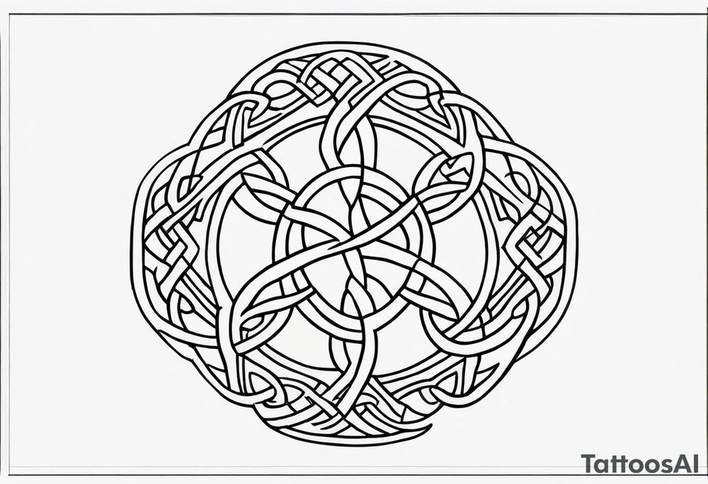 Celtic knot tattoo idea