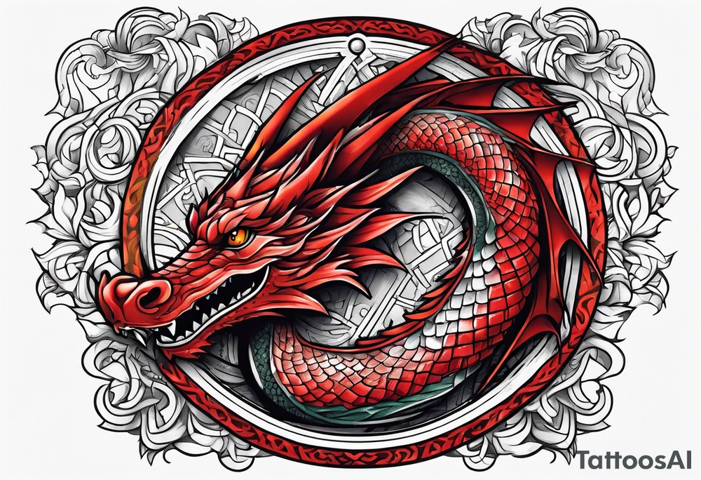 Red Dragon tattoo idea