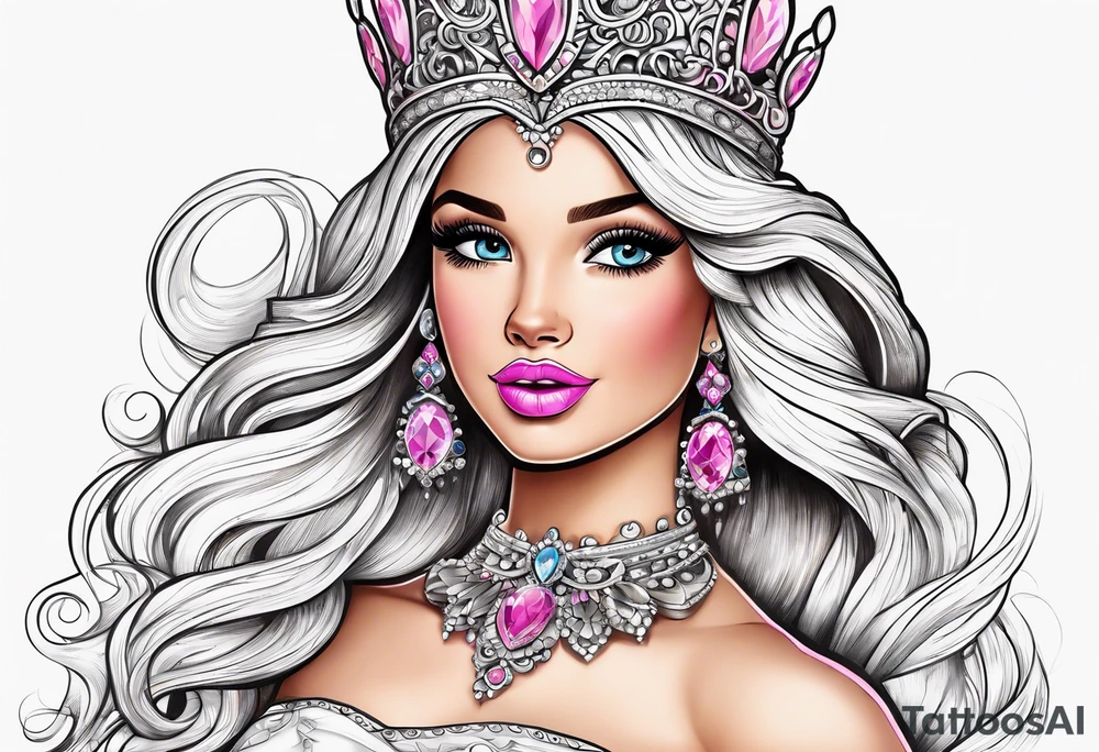 barbie as the princess and the pauper tattoo idea