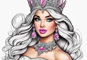 barbie as the princess and the pauper tattoo idea