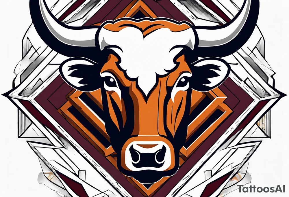 Texas longhorns and A&M aggies football tattoo idea