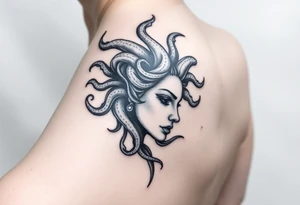 Side of Medusas face tattoo idea