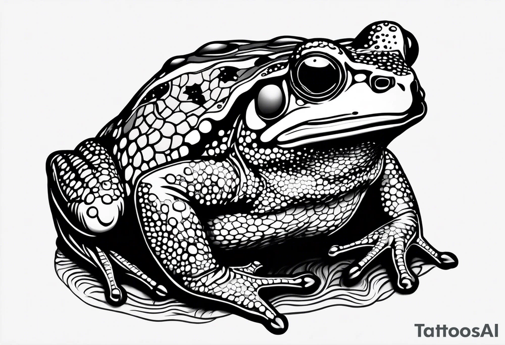 Buff toad tattoo idea