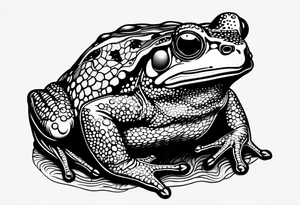 Buff toad tattoo idea