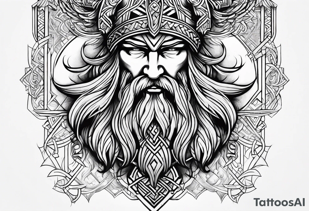 Viking tattoo sleeve tattoo idea