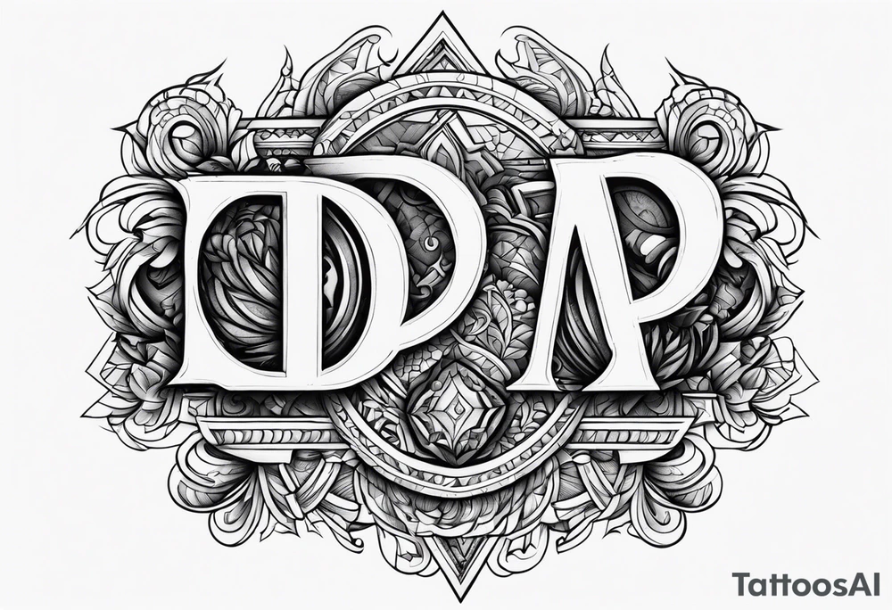 Letters P P D K T P W C tattoo idea