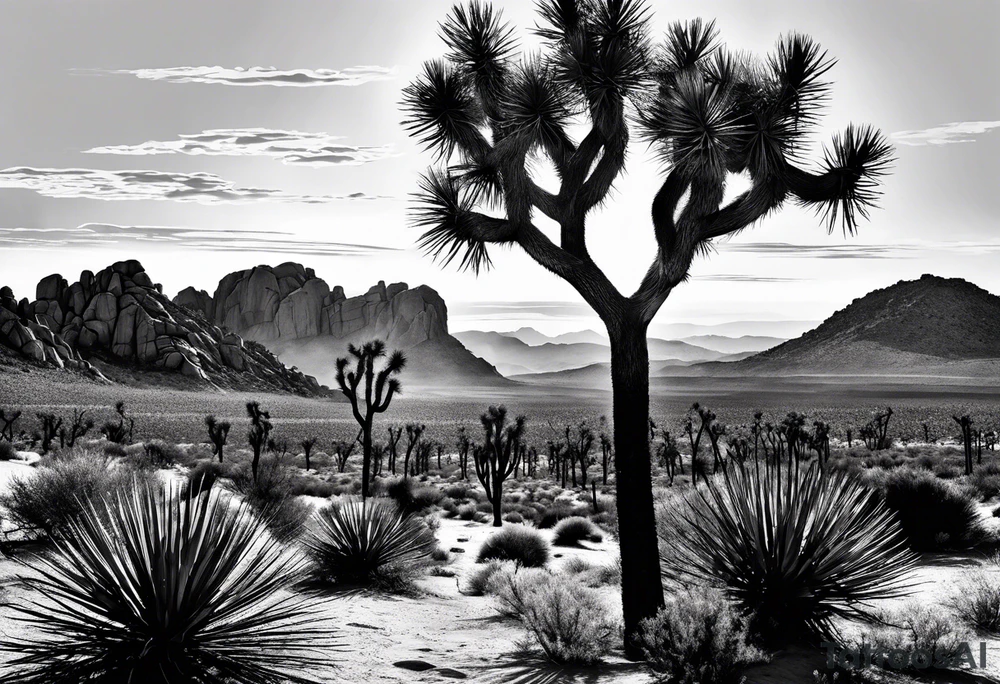 Joshua tree tattoo idea