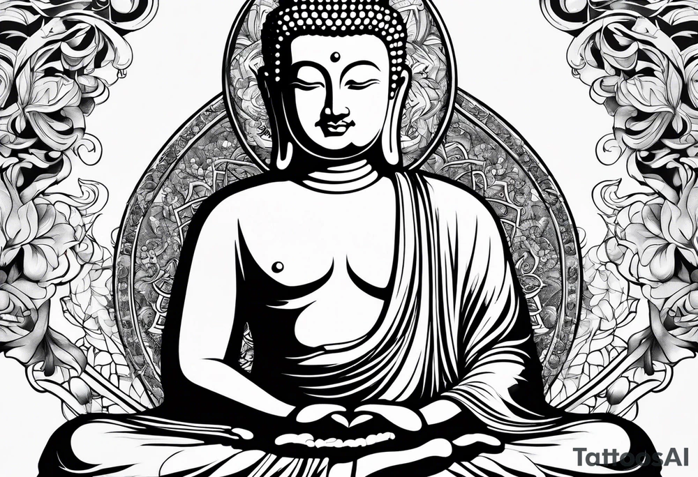 buddha, Jesus tattoo idea