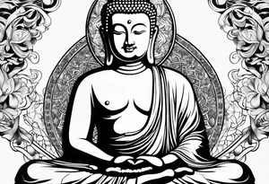 buddha, Jesus tattoo idea
