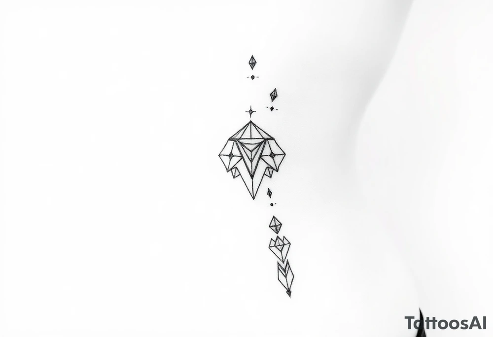 small dainty tattoos to add to spine tattoo idea