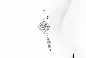 small dainty tattoos to add to spine tattoo idea