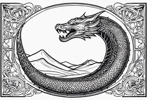 jörmungandr around the arm tattoo idea