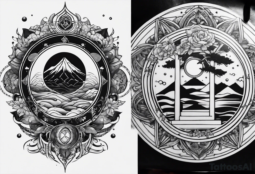 alchemy circle tattoo idea