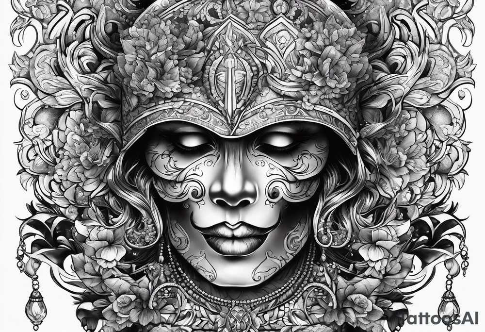 dark themed tattoo idea