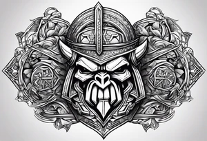 Harley Davidson ogre tattoo idea
