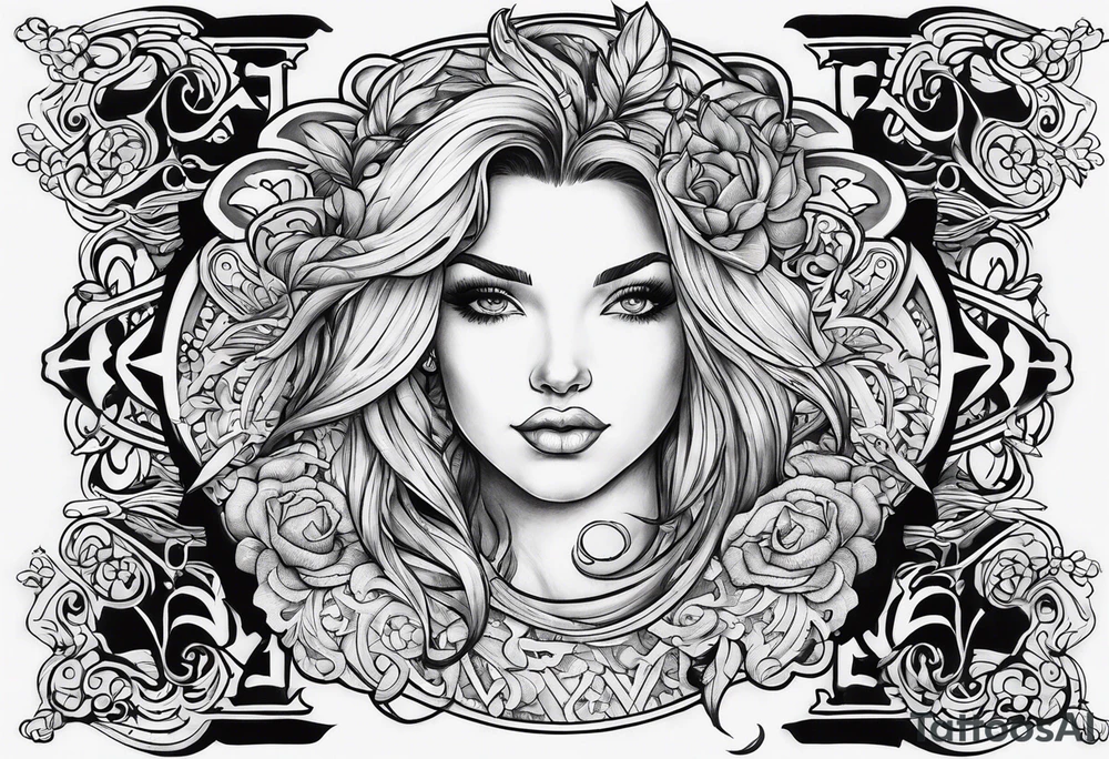 I want the name "Drew" tattoo idea