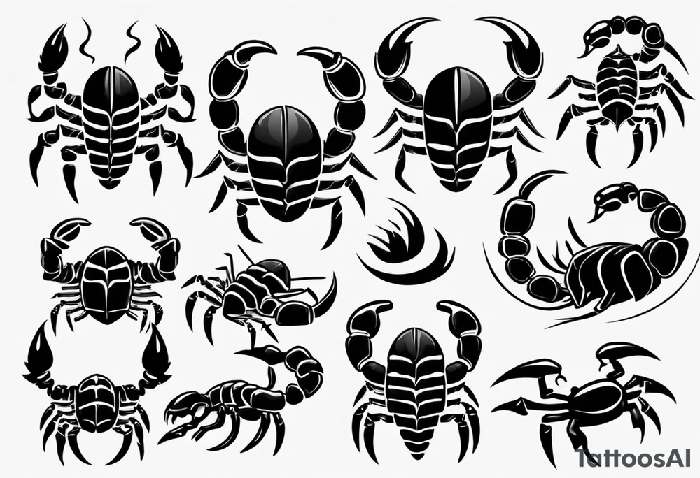 cute scorpion graduating tattoo idea