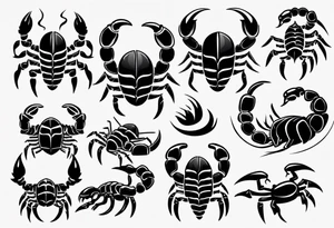 cute scorpion graduating tattoo idea