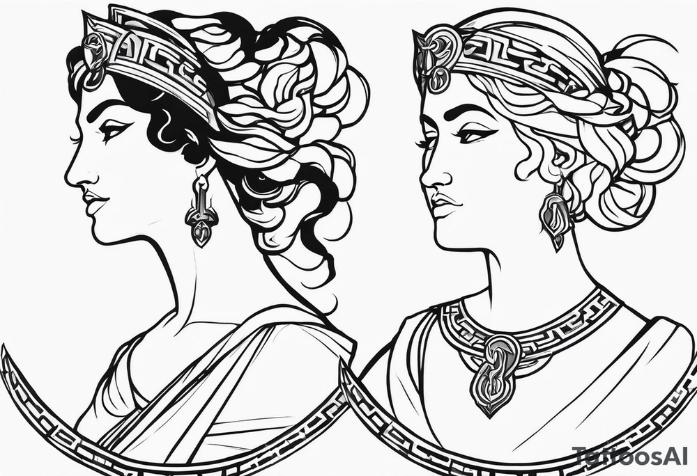 Three moirai greek mythology tattoo tattoo idea