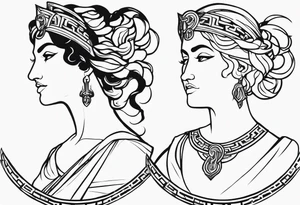 Three moirai greek mythology tattoo tattoo idea