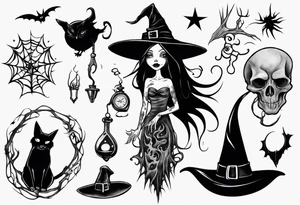 witch tattoo idea