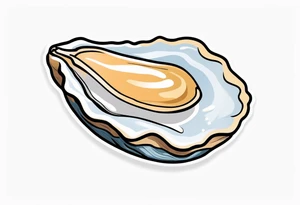 Small pretty open oyster with a world in the centre instead of a pearl tattoo idea
