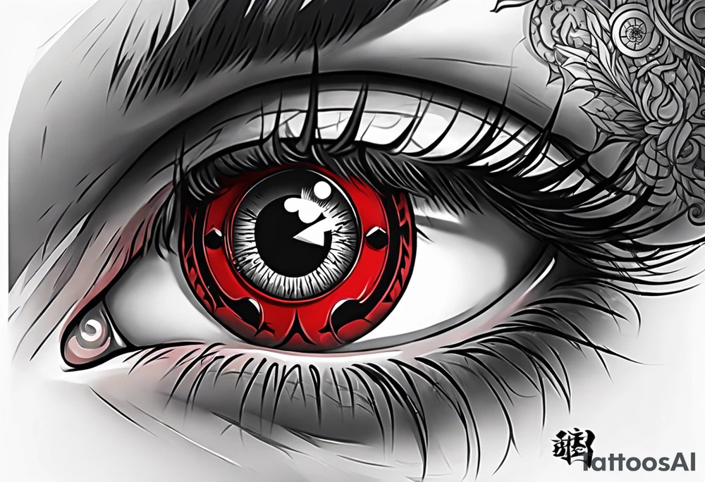 Sharingan eyes tattoo idea