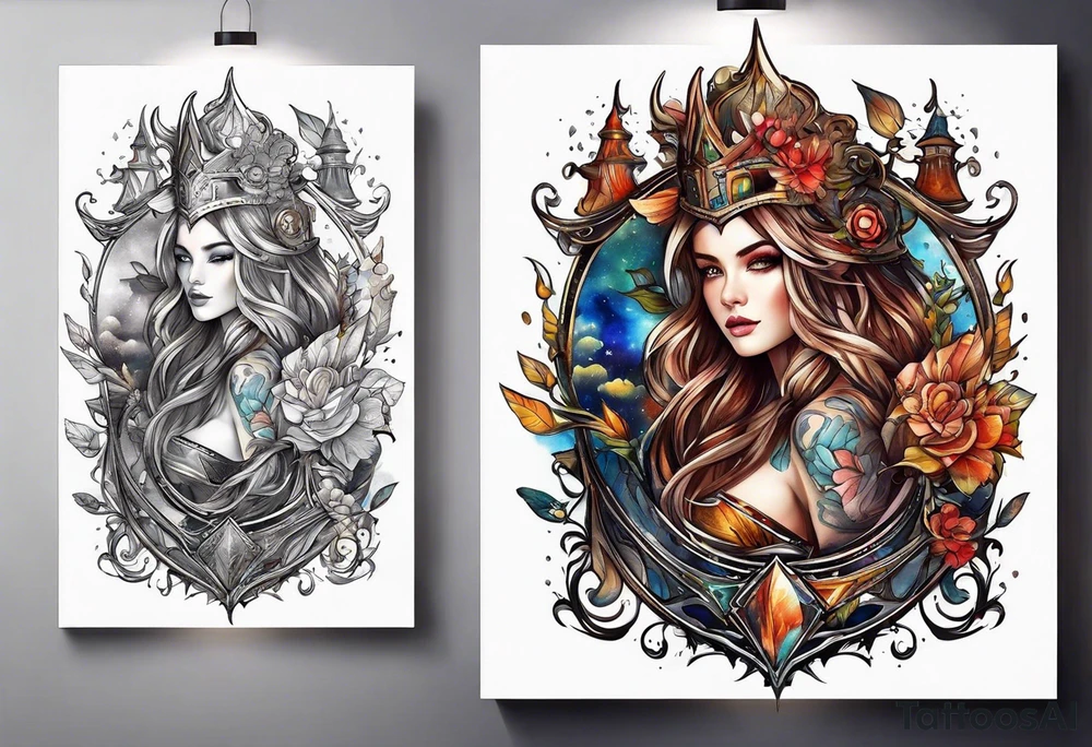 Fantasy books tattoo idea